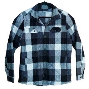 Stormtech QPX-1 North Beach Men's Quilted Shacket Black White Checkerboard Sz XL